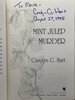 Another image of MINT JULEP MURDER. by Hart, Carolyn G,.