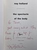 Another image of THE SPECTACLE OF THE BODY. by Holland, Noy.