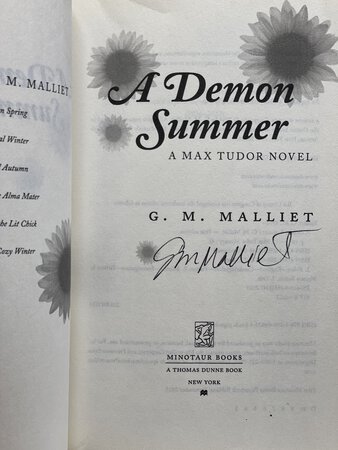 A DEMON SUMMER: A Max Tudor Novel. by Malliet, G. M.