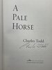 Another image of A PALE HORSE. by Todd, Charles.
