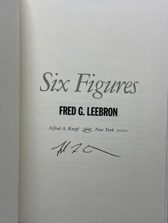 SIX FIGURES. by Leebron, Fred.