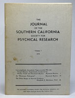 JOURNAL OF THE SOUTHERN CALIFORNIA SOCIETY FOR PSYCHICAL RESEARCH, Volume 1, 1979. by Bayless, Raymond (1920-2004) and Elizabeth E. McAdams.