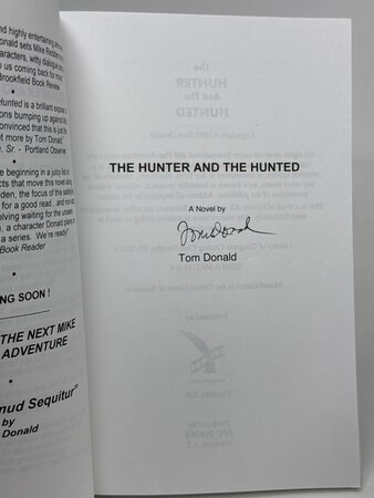 THE HUNTER AND THE HUNTED. by Donald, Tom.