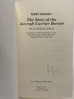 GREY GHOST: The Story of the Aircraft Carrier Hornet, CV-12, CVA-12, CVS-12, by Meredith, Lee William.