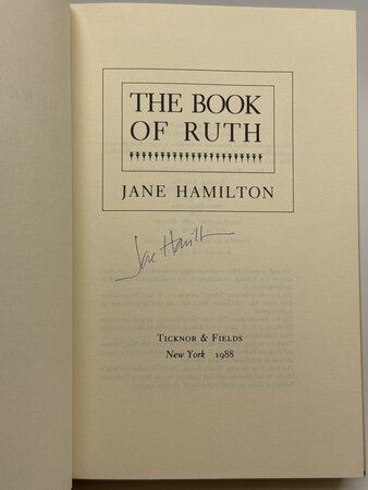 THE BOOK OF RUTH. by Hamilton, Jane.