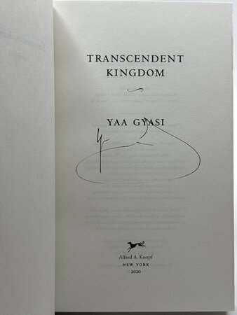 TRANSCENDENT KINGDOM. by Gyasi, Yaa.