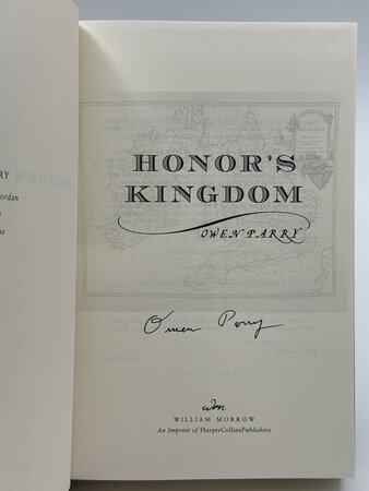 HONOR'S KINGDOM. by Parry, Owen.