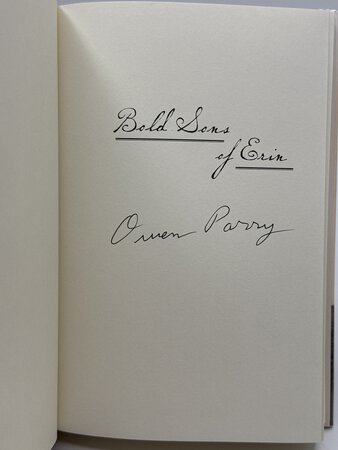 BOLD SONS OF ERIN. by Parry, Owen.