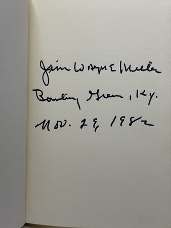 THE MOUNTAINS HAVE COME CLOSER. by Jim Wayne Miller (1936 - 1996)