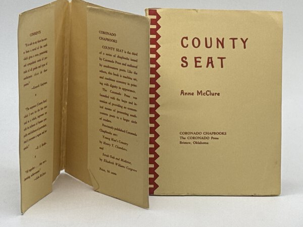 COUNTY SEAT. by McClure Anne.