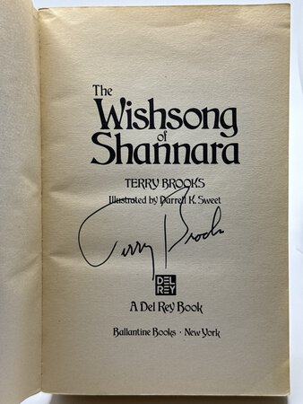 THE WISHSONG OF SHANNARA: An Epic Fantasy. by Brooks, Terry