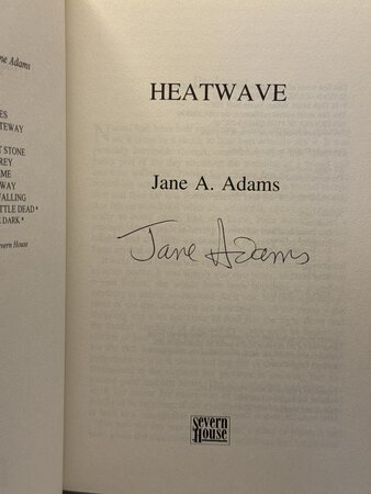 HEATWAVE. by Adams, Jane.
