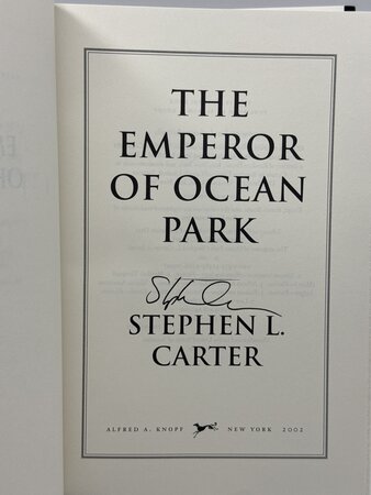THE EMPEROR OF OCEAN PARK. by Carter, Stephen L.